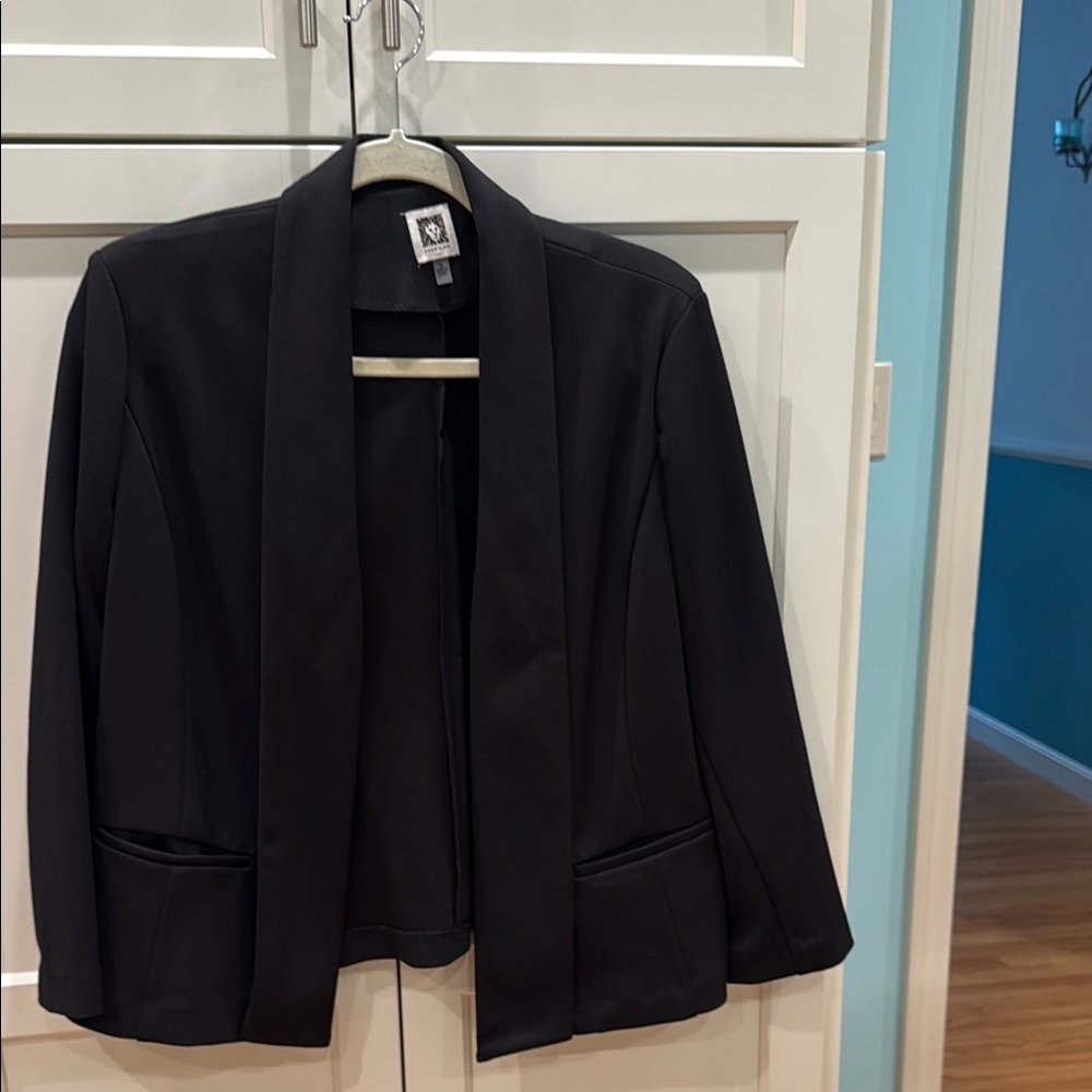 Anne Klein Black Blazer Elegant Suit Jacket